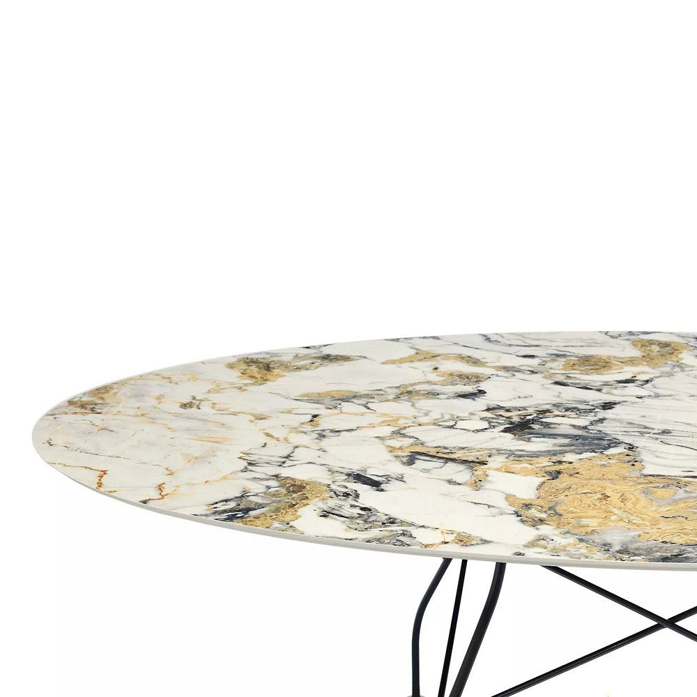 Glossy Oval Dining Table