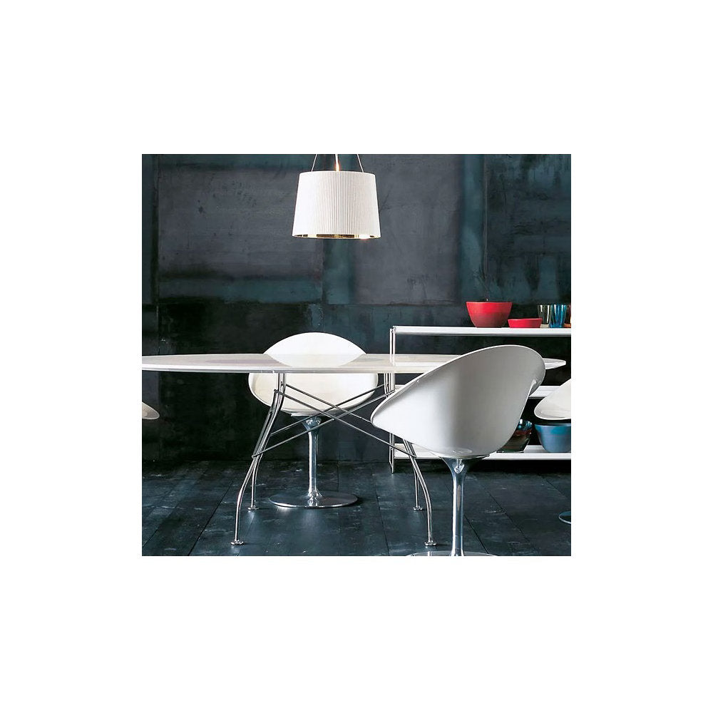Glossy Oval Dining Table
