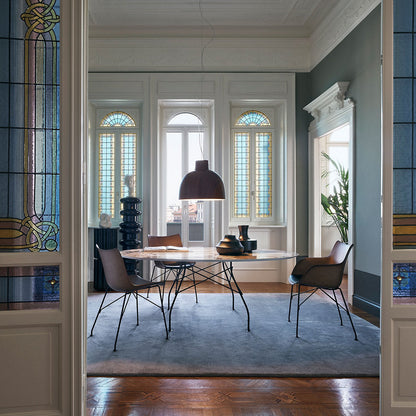 Glossy Oval Dining Table