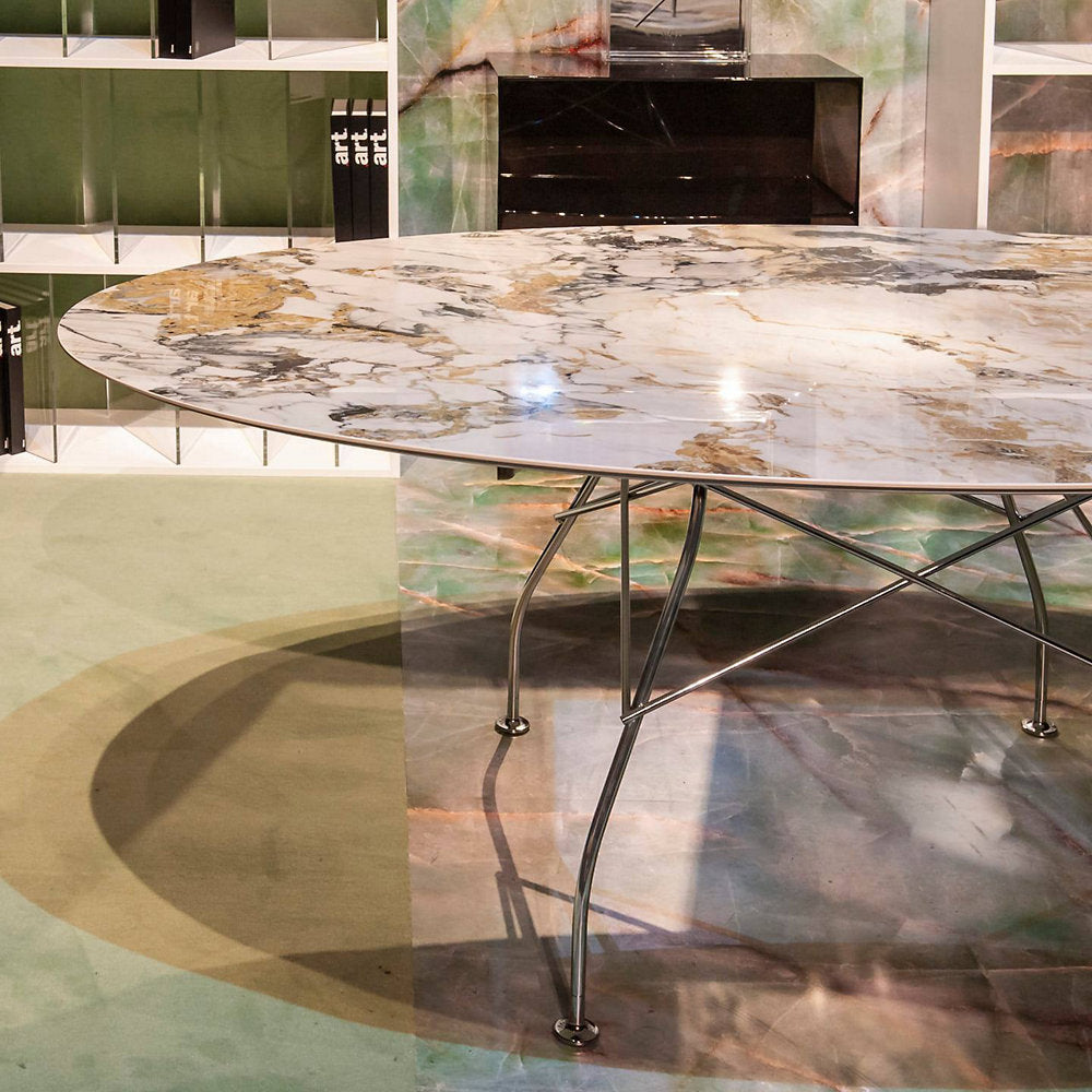 Glossy Oval Dining Table