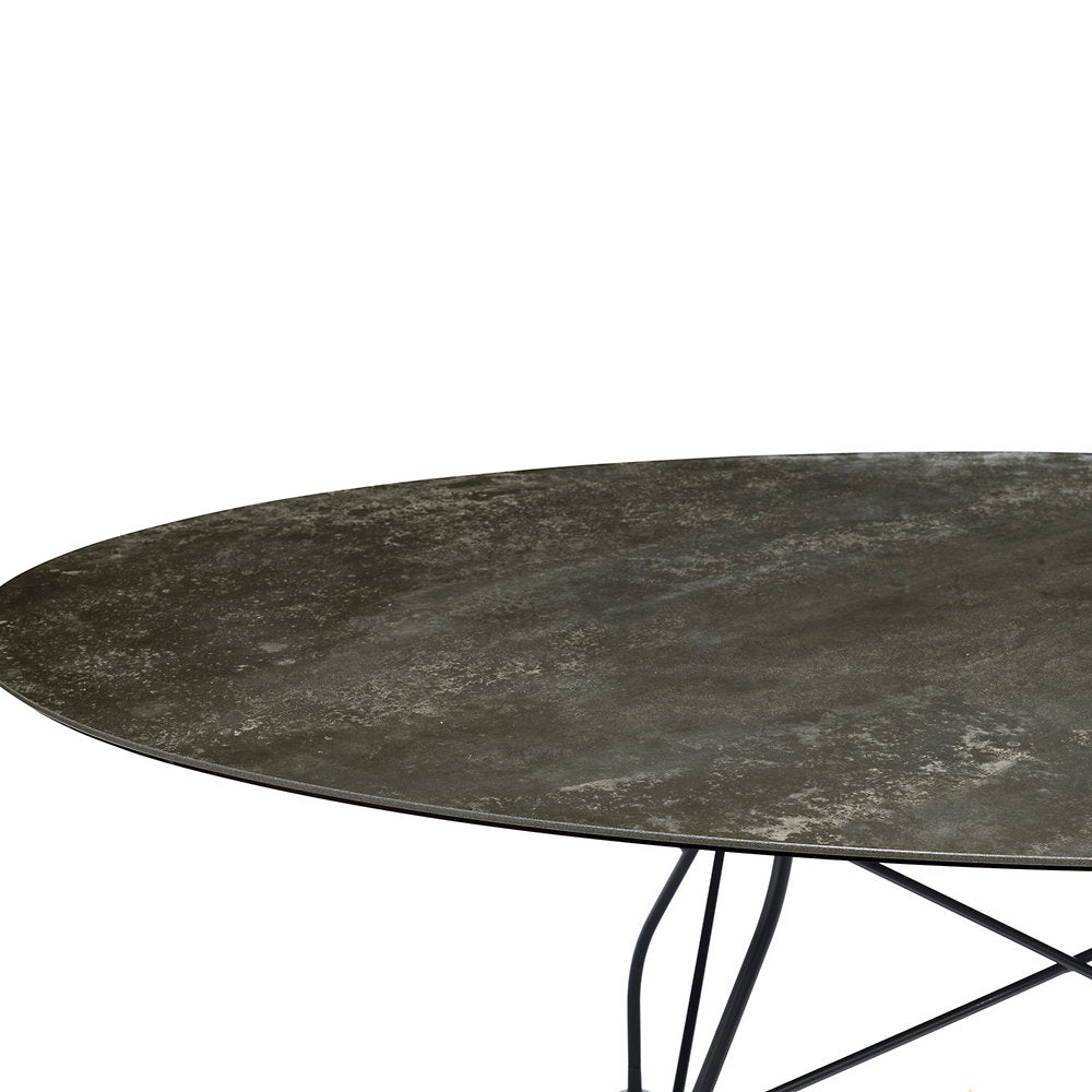 Glossy Oval Dining Table