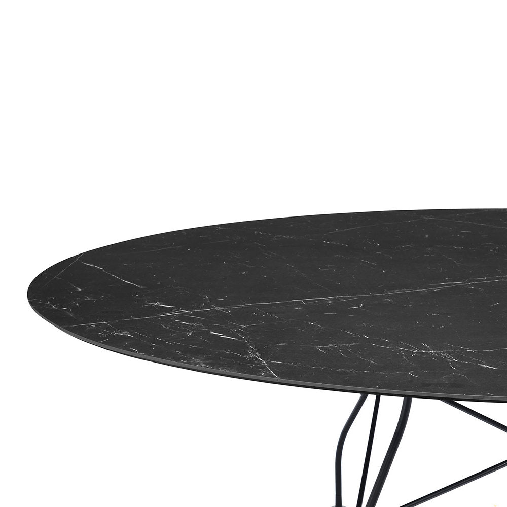 Glossy Oval Dining Table