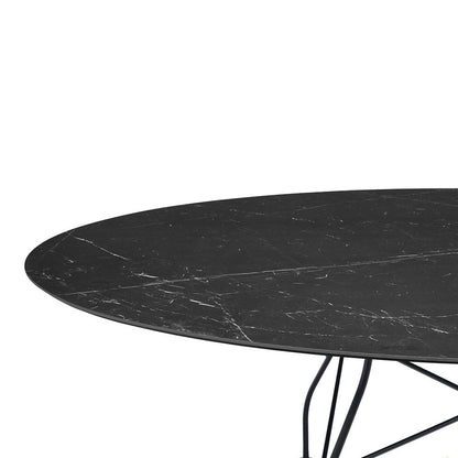 Glossy Oval Dining Table