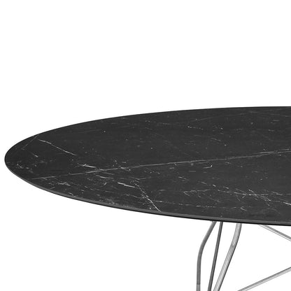 Glossy Oval Dining Table