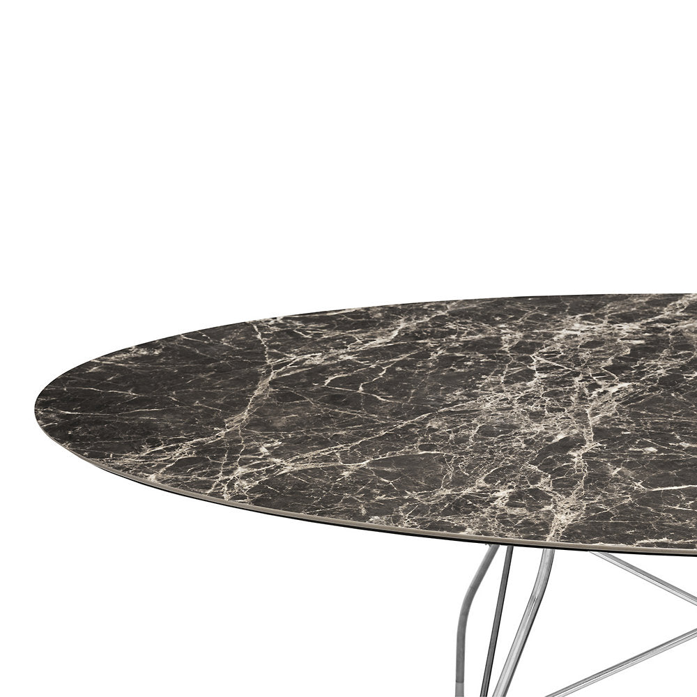 Glossy Oval Dining Table