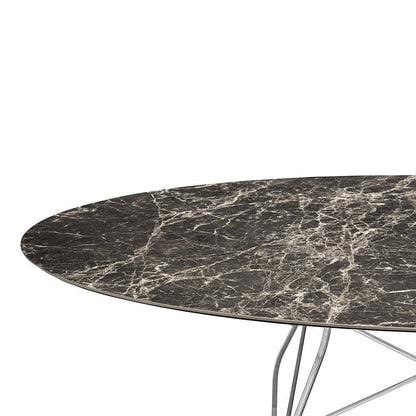 Glossy Oval Dining Table