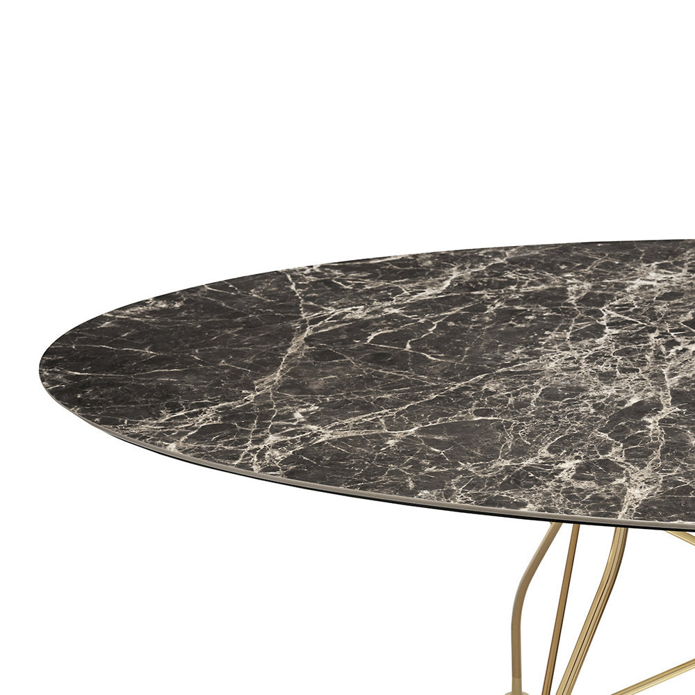 Glossy Oval Dining Table