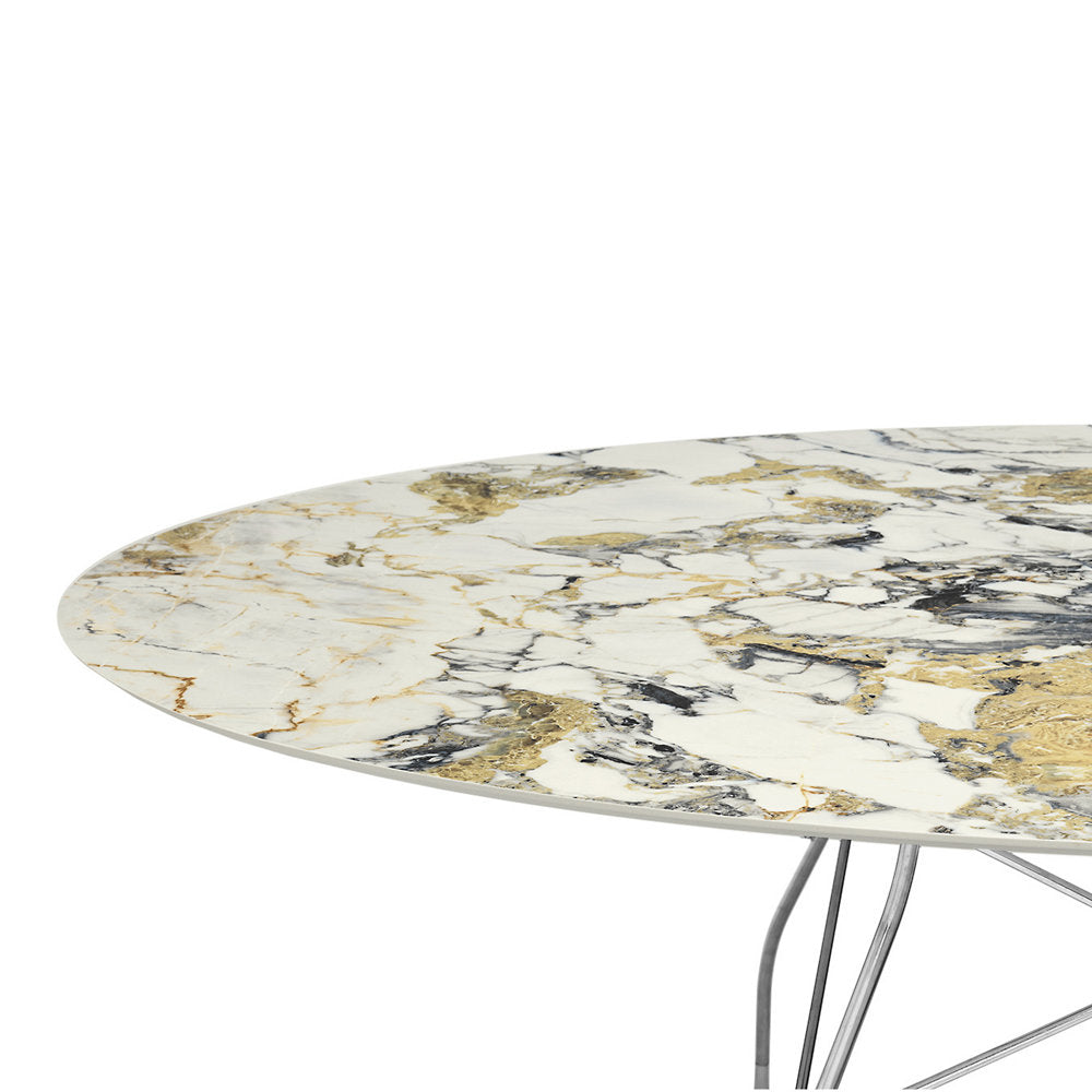 Glossy Oval Dining Table