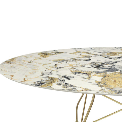 Glossy Oval Dining Table