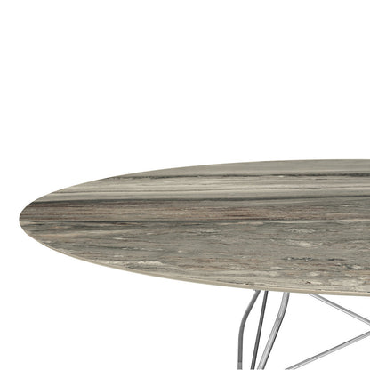 Glossy Oval Dining Table