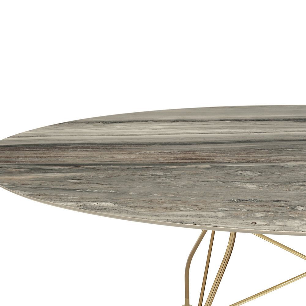 Glossy Oval Dining Table