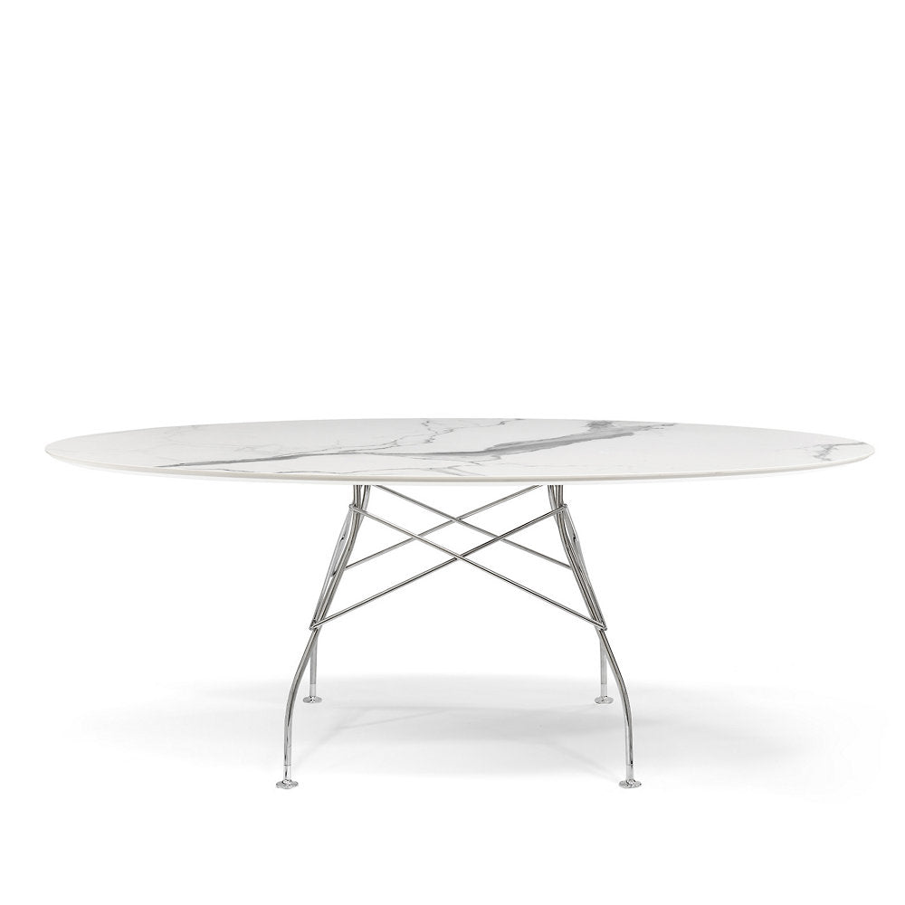 Glossy Oval Dining Table