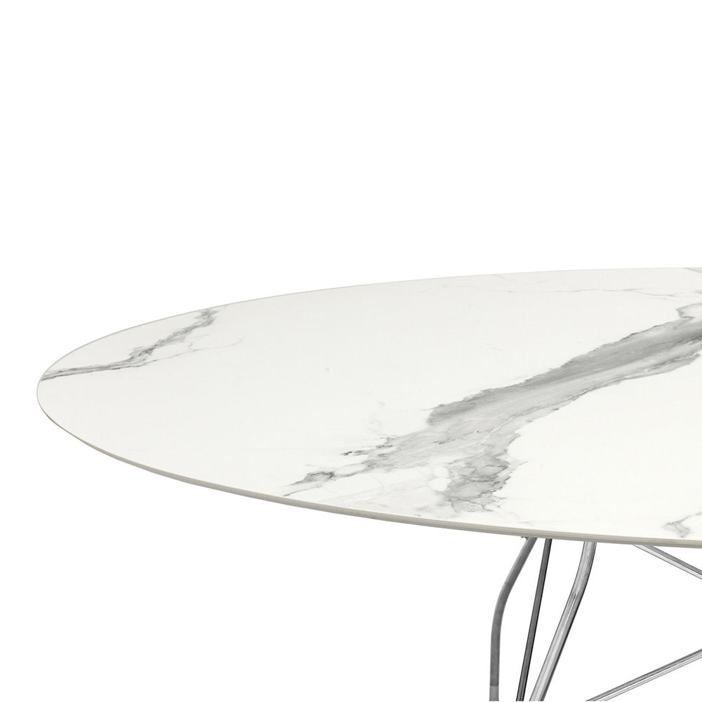 Glossy Oval Dining Table