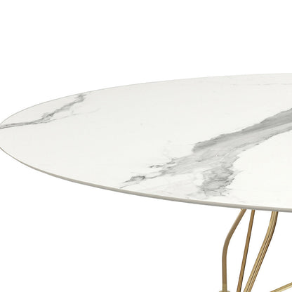 Glossy Oval Dining Table