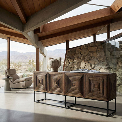 Lanon Sideboard with Steel Base