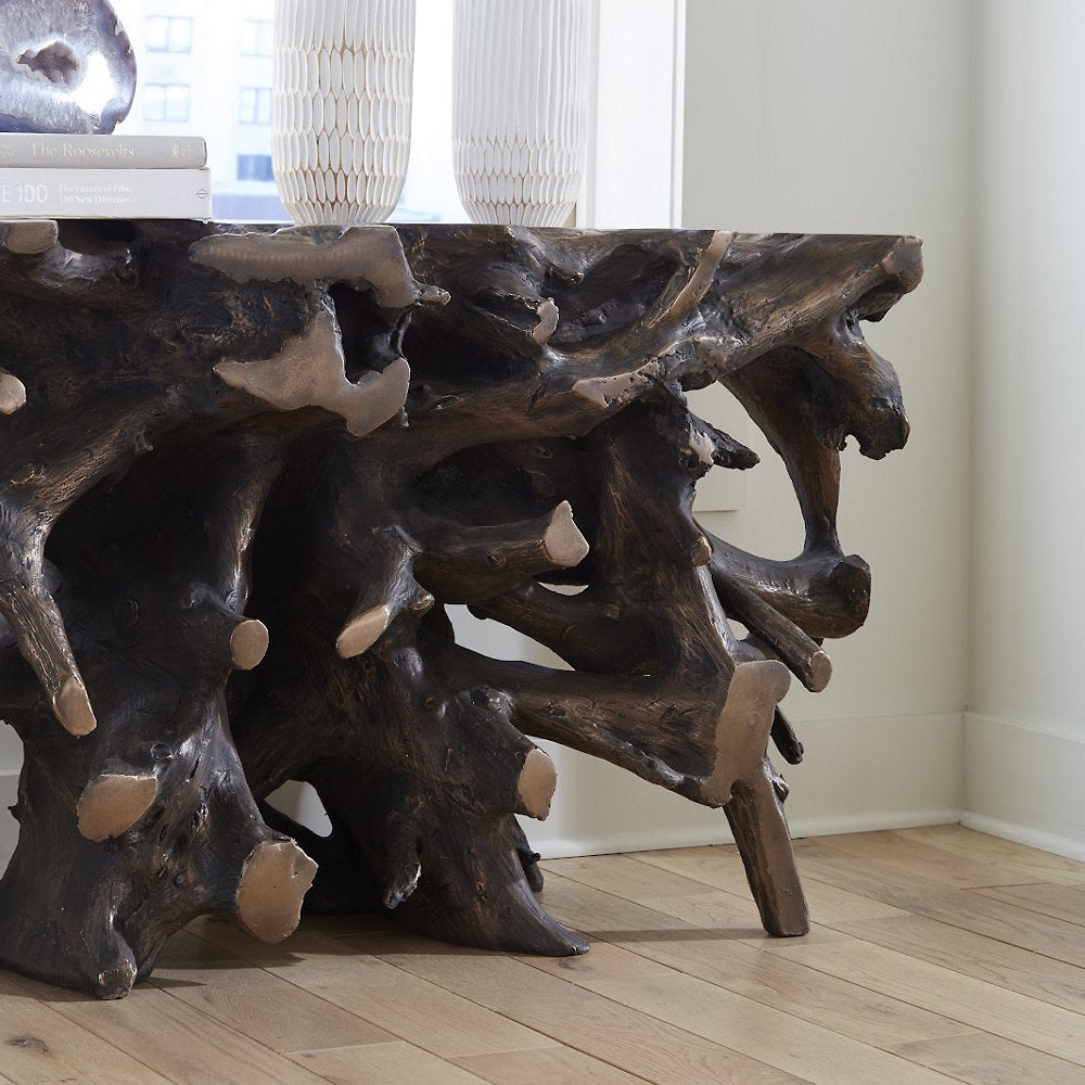 Beau Cast Root Console Table