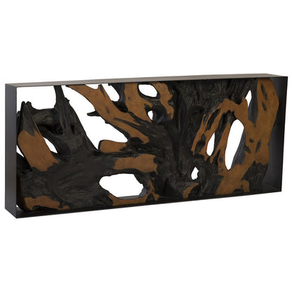 Cast Root Metal Framed Console Table