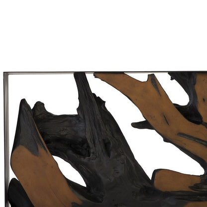 Cast Root Metal Framed Console Table