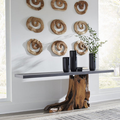 Teak Wood Console Table