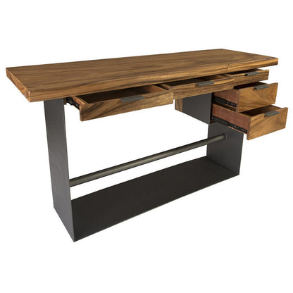 Iron Frame Standing Desk with Drawers