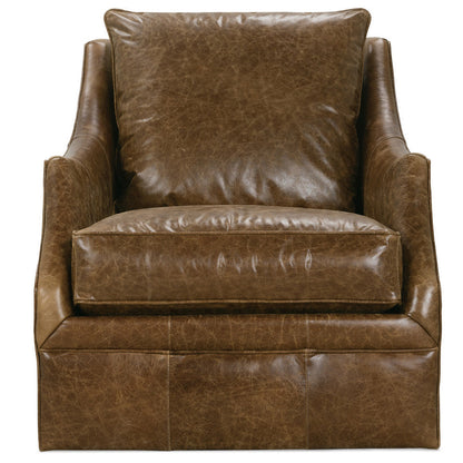 Kara Leather Swivel Chair