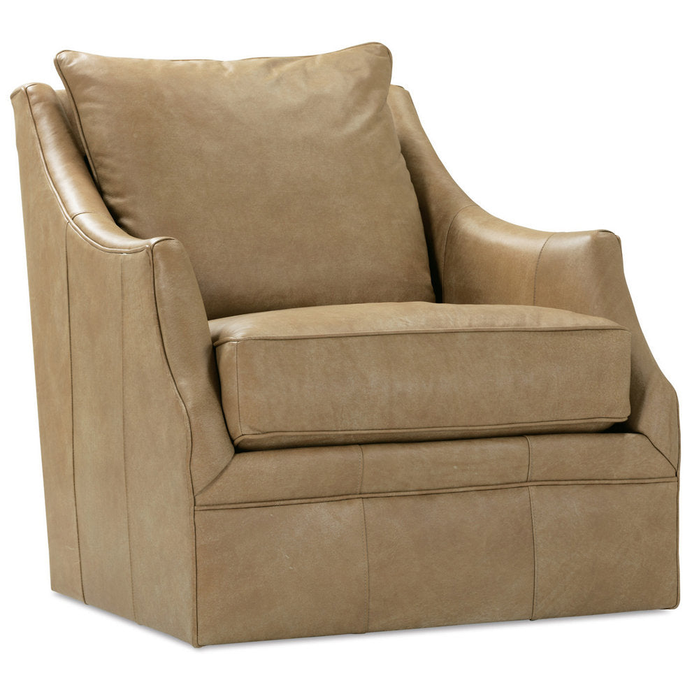 Kara Leather Swivel Chair