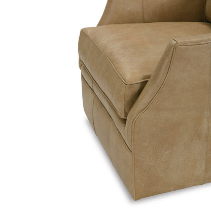 Kara Leather Swivel Chair