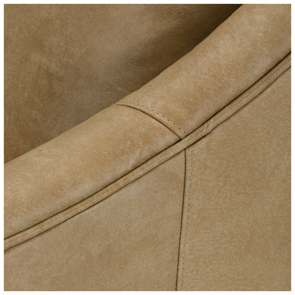 Kara Leather Swivel Chair