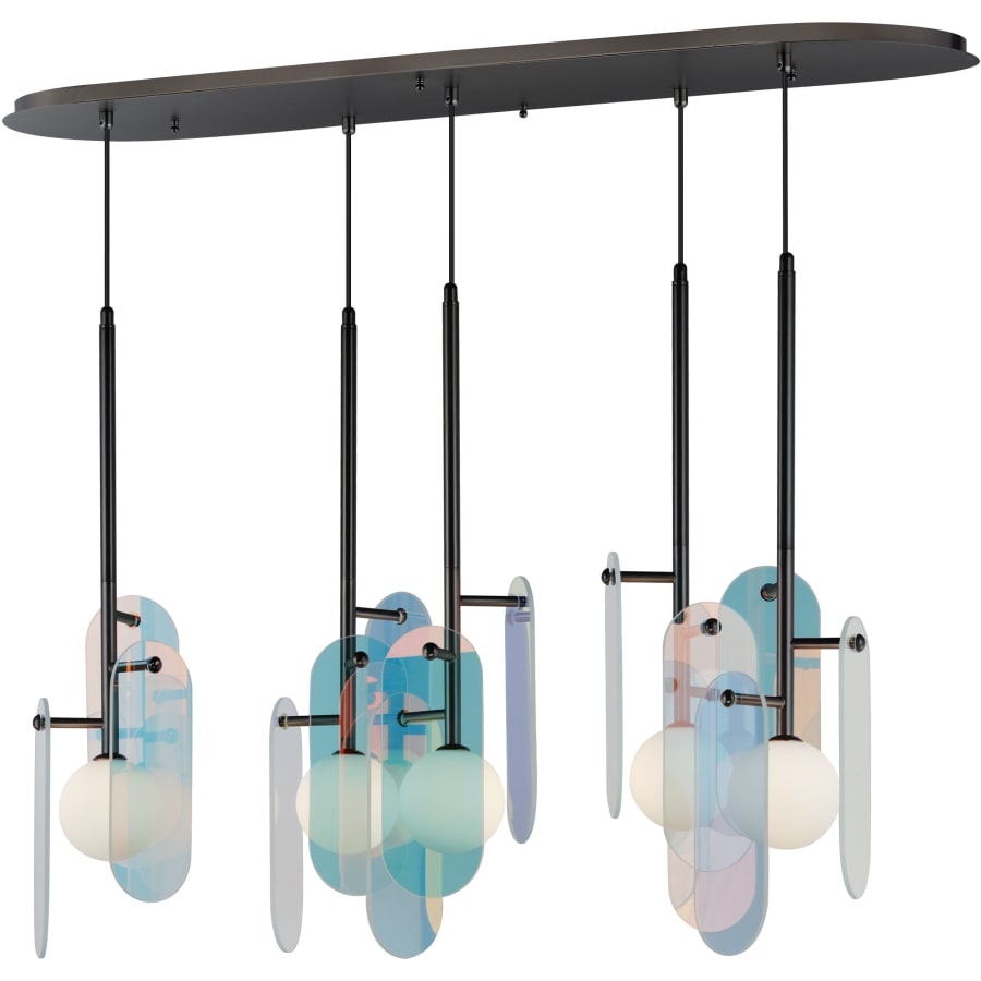 Studio M Megalith 5 Light 48" Wide LED Linear Chandelier by Nina Magon