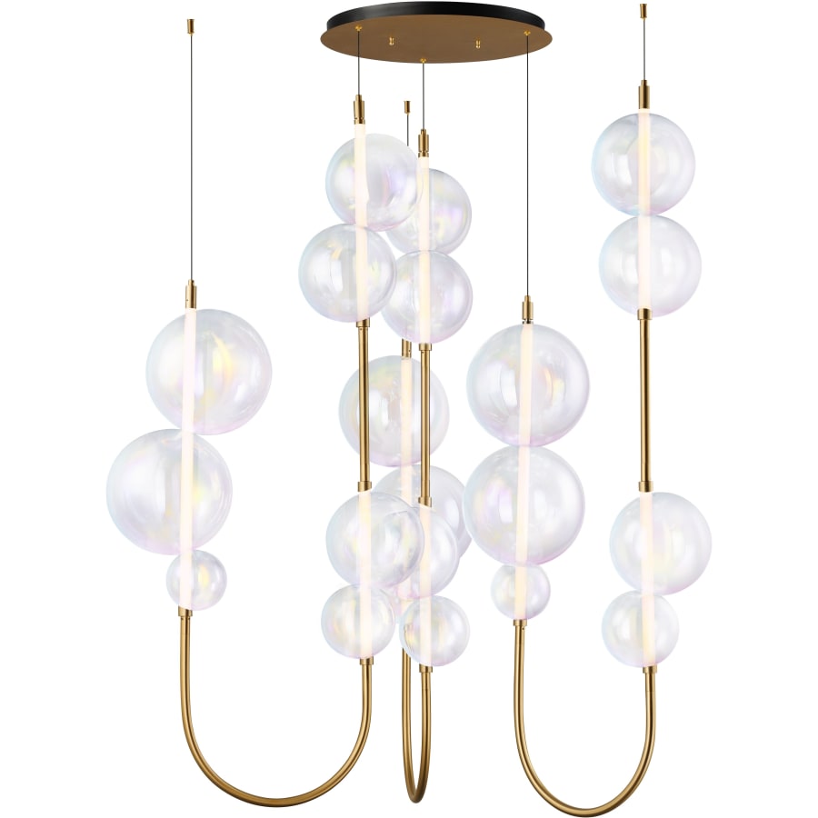 Studio M Dreamer 59" Wide LED Abstract Multi Light Pendant