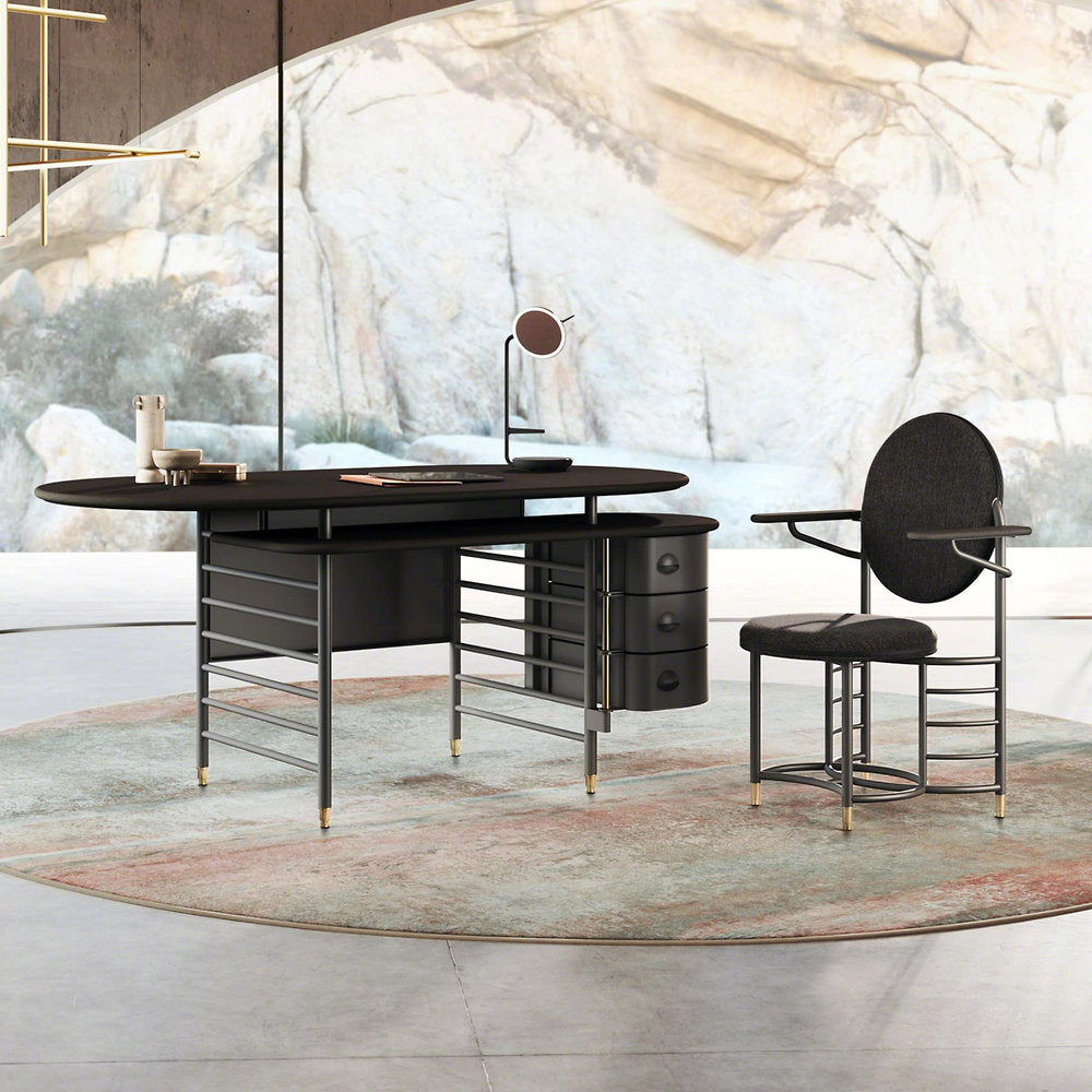 Frank Lloyd Wright Racine Desk with Storage