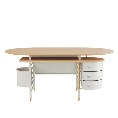 Frank Lloyd Wright Racine Executive Desk with Storage