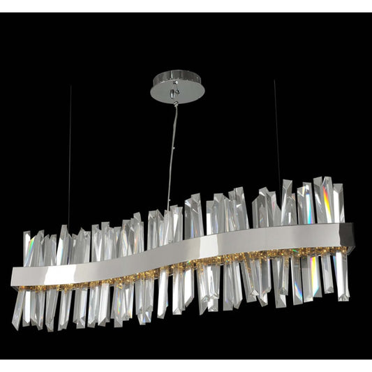 Allegri Glacier 42" Wide LED Linear Chandelier