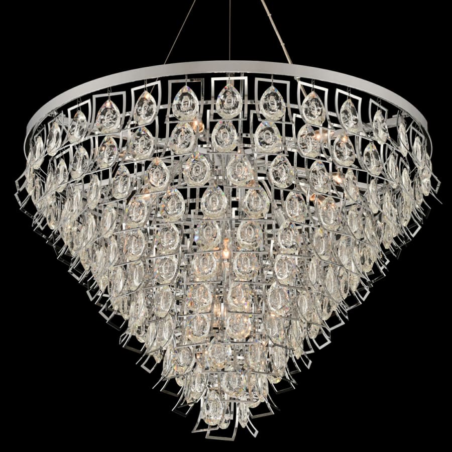 Allegri Carmella 36" Wide 11 Tier Waterfall Chandelier with Firenze Crystal