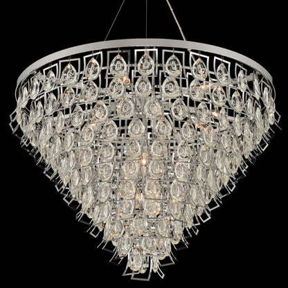 Allegri Carmella 36" Wide 11 Tier Waterfall Chandelier with Firenze Crystal