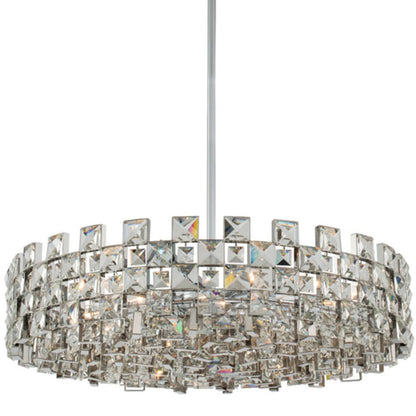 Allegri Piazze 9 Light 29" Wide Crystal Pendant