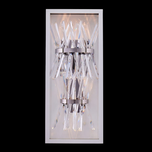 Allegri Glacier Estereo 25" Tall LED Wall Sconce