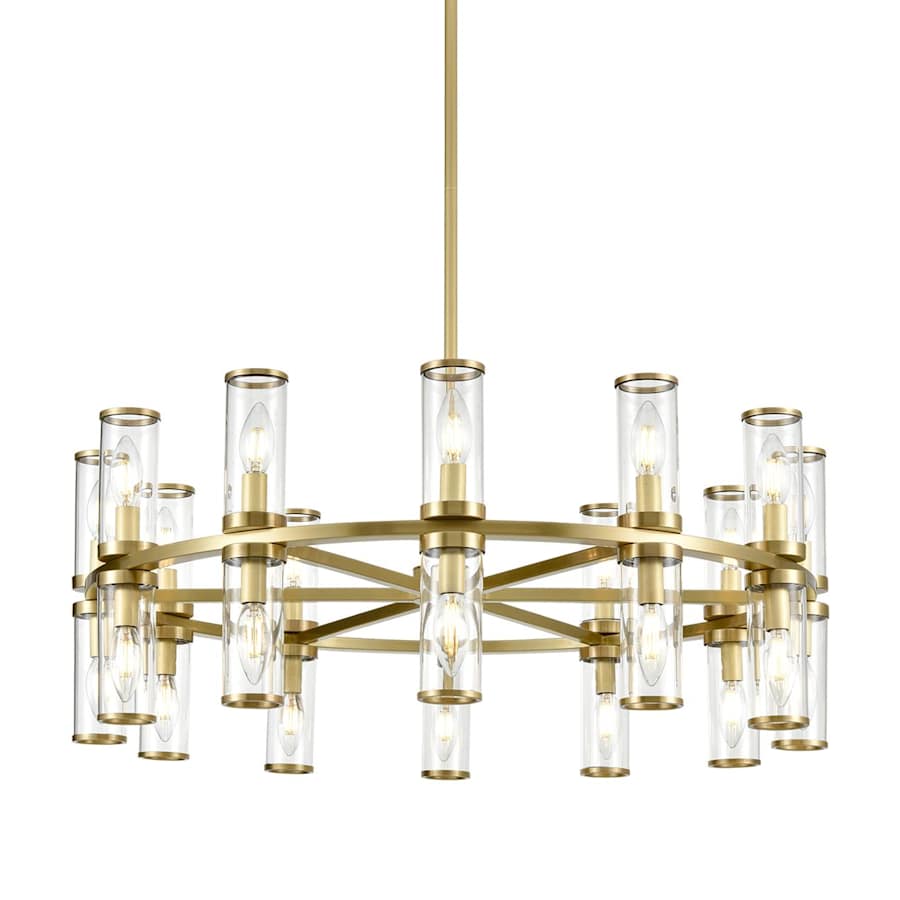 Alora Lighting Revolve 24 Light 32" Wide Taper Candle Chandelier