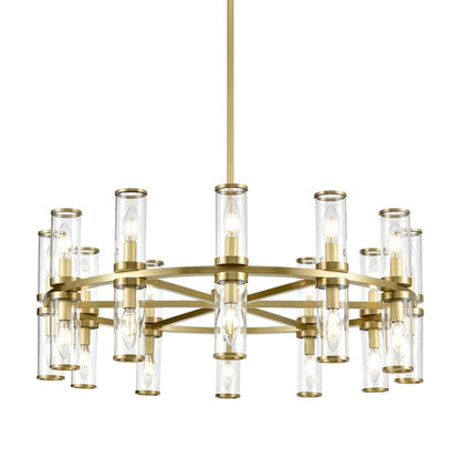 Alora Lighting Revolve 24 Light 32" Wide Taper Candle Chandelier