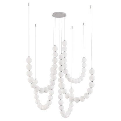 Alora Lighting Akoya 13" Wide LED Multi Light Pendant with 9" Wide Canopy