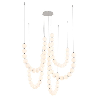Alora Lighting Akoya 13" Wide LED Multi Light Pendant with 9" Wide Canopy
