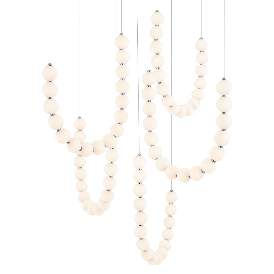 Alora Lighting Akoya 13" Wide LED Multi Light Pendant with 13" Wide Canopy