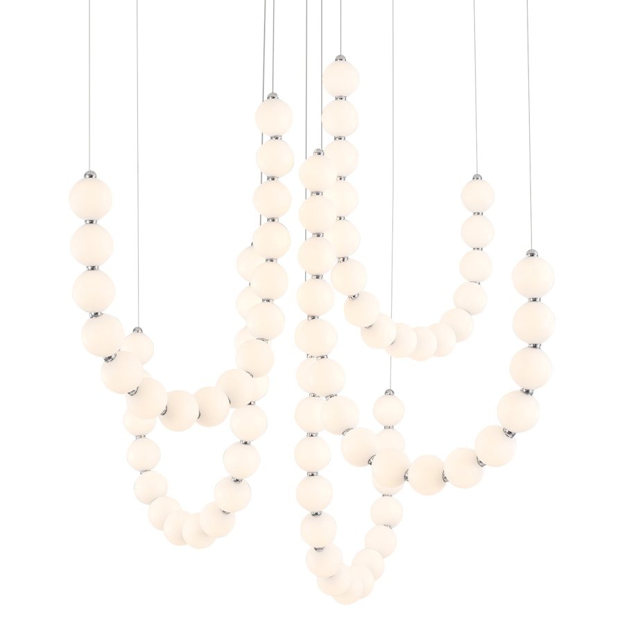 Alora Lighting Akoya 13" Wide LED Multi Light Pendant with 9" Wide Canopy