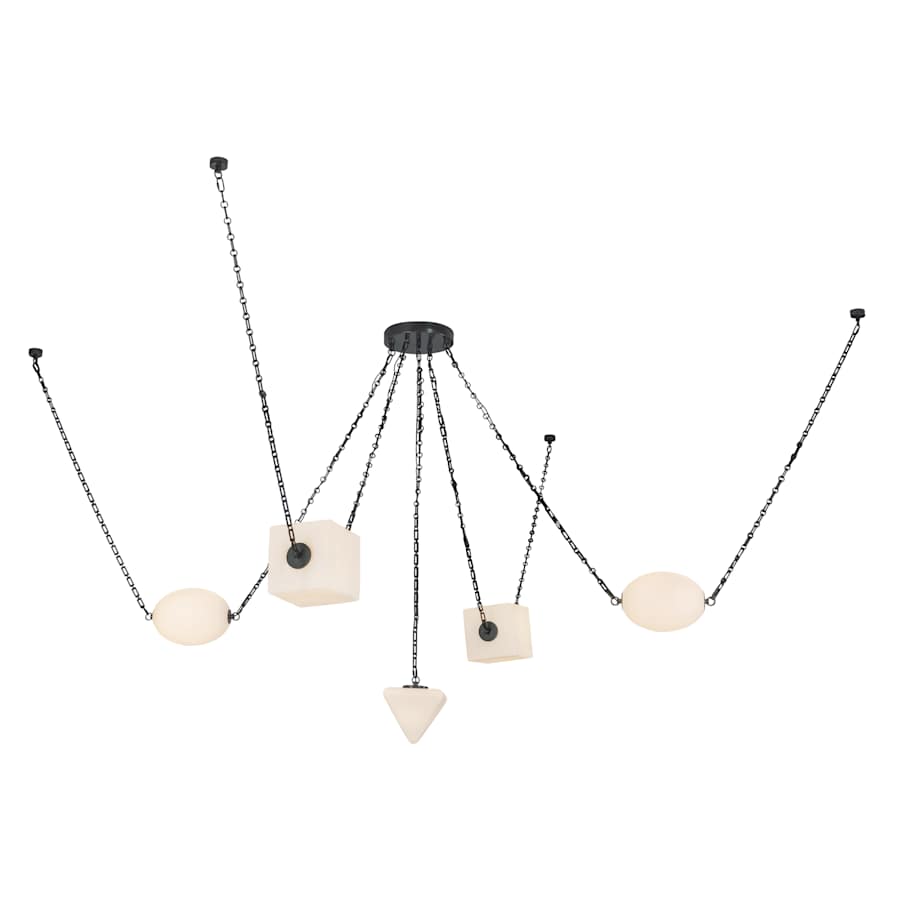 Alora Lighting Mineral 10" Wide LED Multi Light Pendant