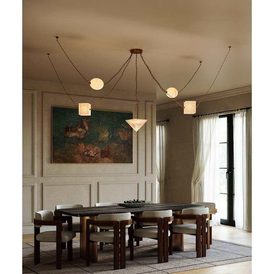 Alora Lighting Mineral 10" Wide LED Multi Light Pendant