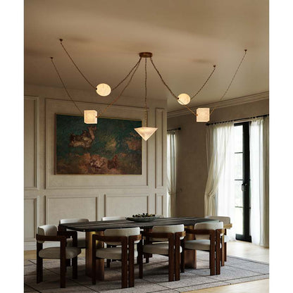 Alora Lighting Mineral 10" Wide LED Multi Light Pendant