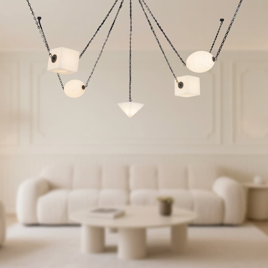 Alora Lighting Mineral 10" Wide LED Multi Light Pendant