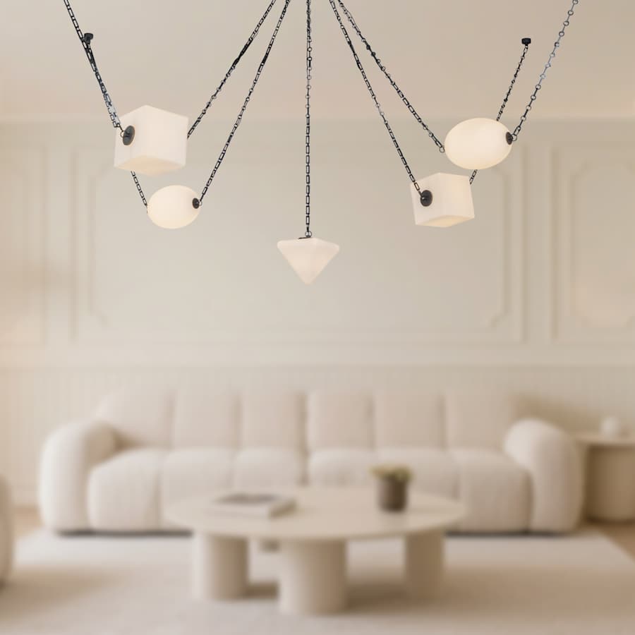 Alora Lighting Mineral 10" Wide LED Multi Light Pendant