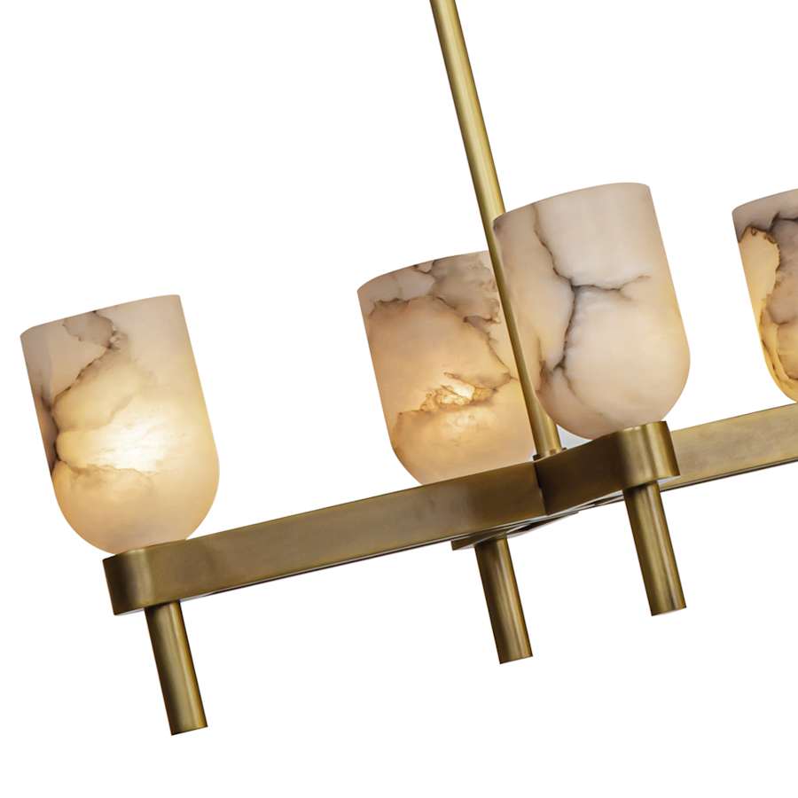 Alora Lighting Lucian 10 Light 52" Wide Linear Pendant