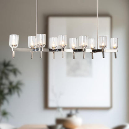 Alora Lighting Lucian 10 Light 52" Wide Linear Pendant